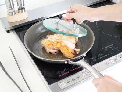 CORELLE Frying pan&ガラス製ムテキミートプレス