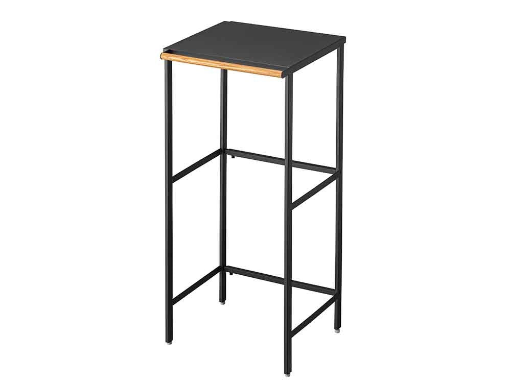 スチールと木材を使用した伸縮式ゴミ箱ラック