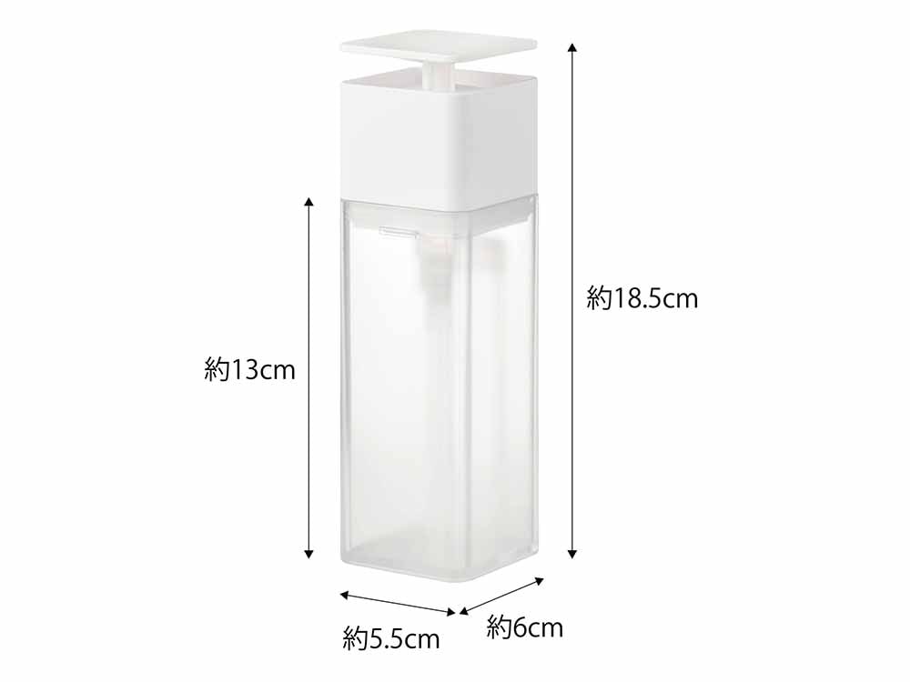 Yamazakiプレート片手操作フィルムフックソープディスペンサー