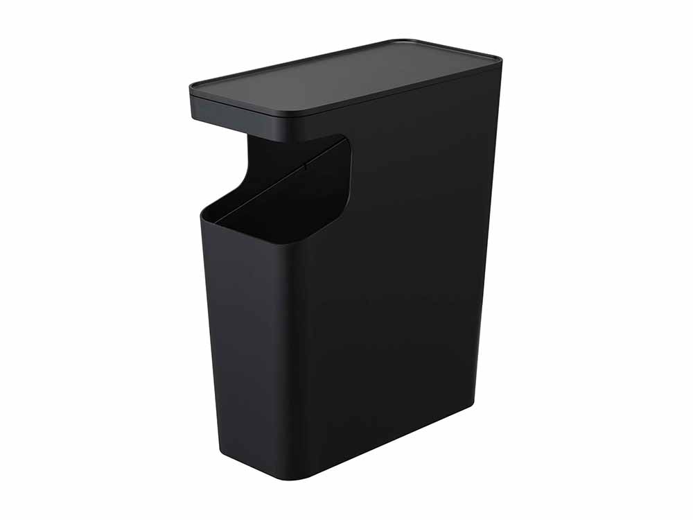 プラスチック製ダストボックスとサイドテーブル