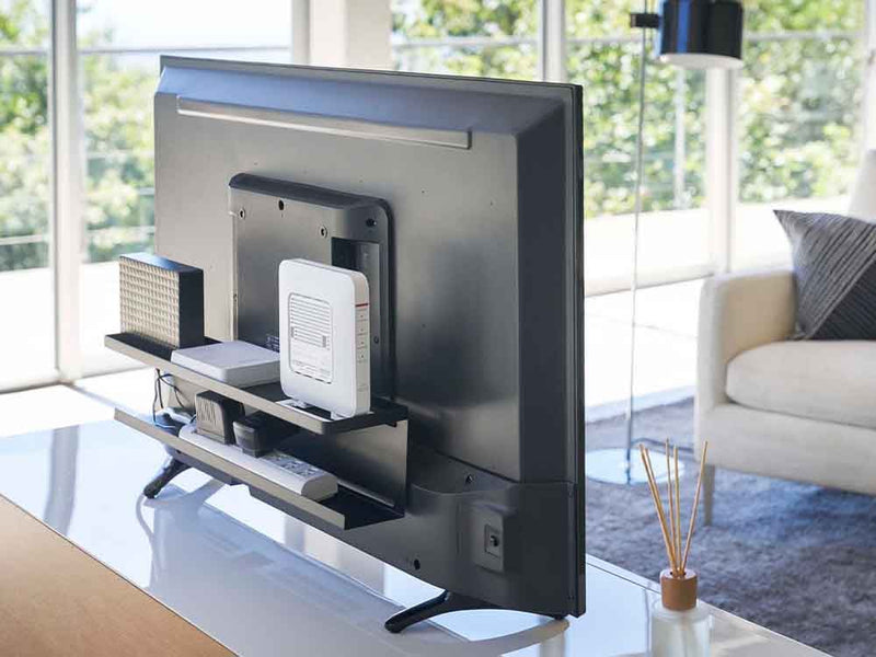 YAMAZAKIスマートテレビ裏収納ラック