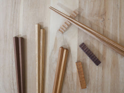 ウォルナット製の五角形チョップスティック