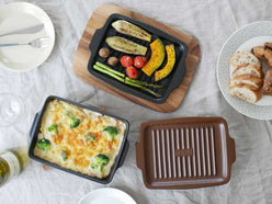 IBUKICRAFTの蓋付きグリルプレートMore GRILLERとウッドボードL