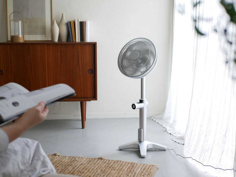 シルバー色のカモメファン+c lite電動ファン