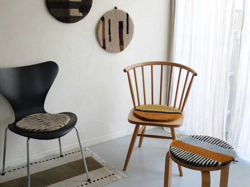 【adepeche/アデペシュ】ウールチェアパット