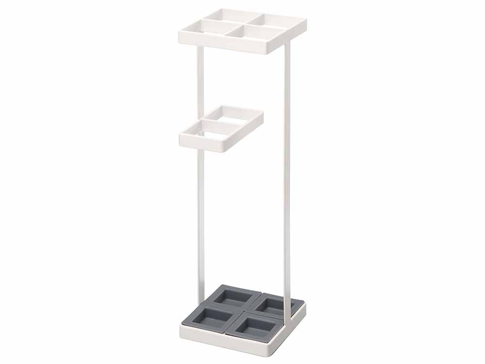 棚付きスチール製デザインアンブレラスタンド