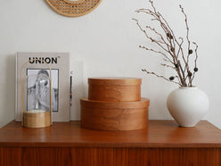 アクシス製チェリー材シェーカーオーバルボックス