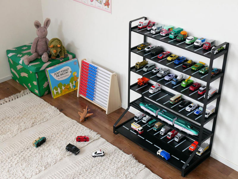 towerタワーのミニカー&レールトイラックの配置