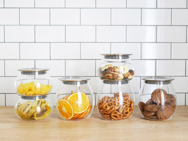 KINTOのTOTEMキャニスター、ガラスとステンレス製