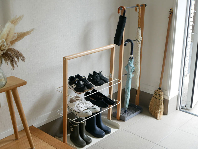 Mashリヴの天然木フレームアンブレラハンガー