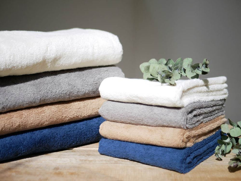 REST FOLK製綿100%プラシッド柄バスタオル 約60×120cm 日本製