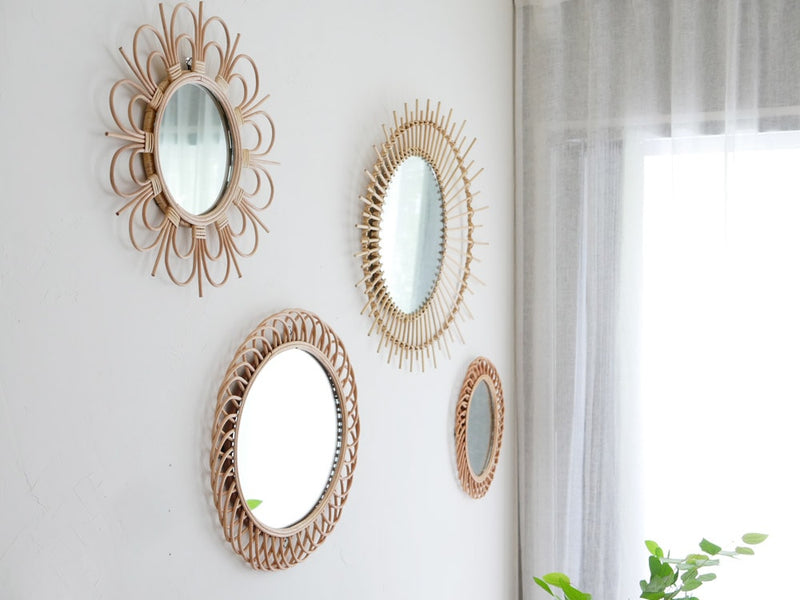 ラタンと真鍮のアデペシュミラー