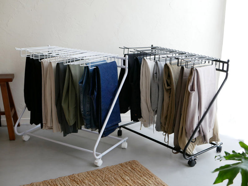 ビーワースセレクション スラックスハンガー20本掛け ホワイト