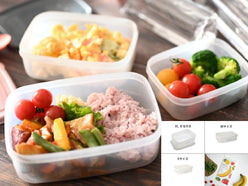 《Hinata Life特別セットC》【EMBALANCE/エンバランス】電子レンジにも使える 食材を美味しく保つ保存容器 レクタングルコンテナ+ジッパーバッグ4点セット