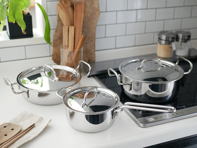 【geo product/ジオプロダクト】15年保証の日本製フタ付き鍋