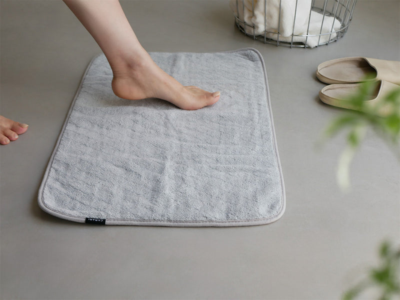 CB JAPANカラリデイ リバーシブルグレーのバスマット