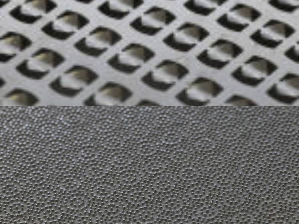 グレーとシルバーのメッシュパターンが特徴的なSELECT100薬味おろしのおろし器