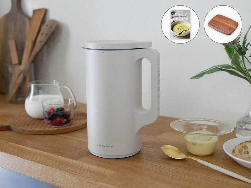 《ノベルティ付》【recolte】自動調理ポット レギュラー(デイリーレシピブック&カッティングボードミニ)