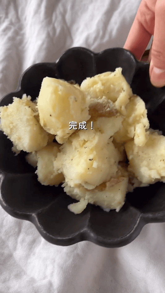 バターで優勝！割烹着ママの粉吹き芋