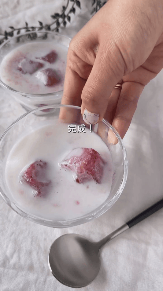 とろける甘さの、いちごミルク氷♡