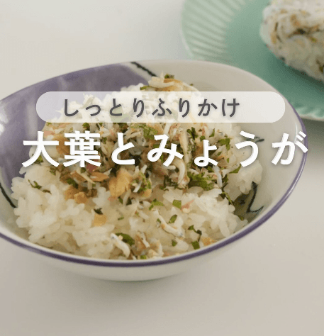 みょうがと大葉のしらす梅ふりかけ👩🍳