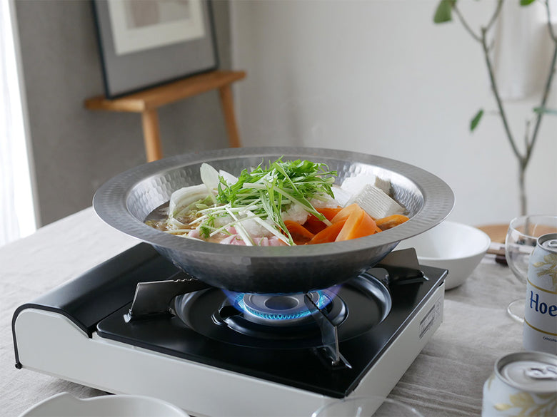 《イフユーケア/ベイキングペーパーセット》【Arnest/アーネスト】とにかく洗いやすいステンレス卓上鍋/のせるだけ蒸し器