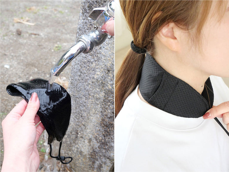 濡らして何度でもひんやり アジャスター付きネッククーラー