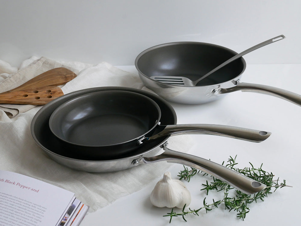 CORELLE Frying pan＆ガラス製ムテキミートプレス