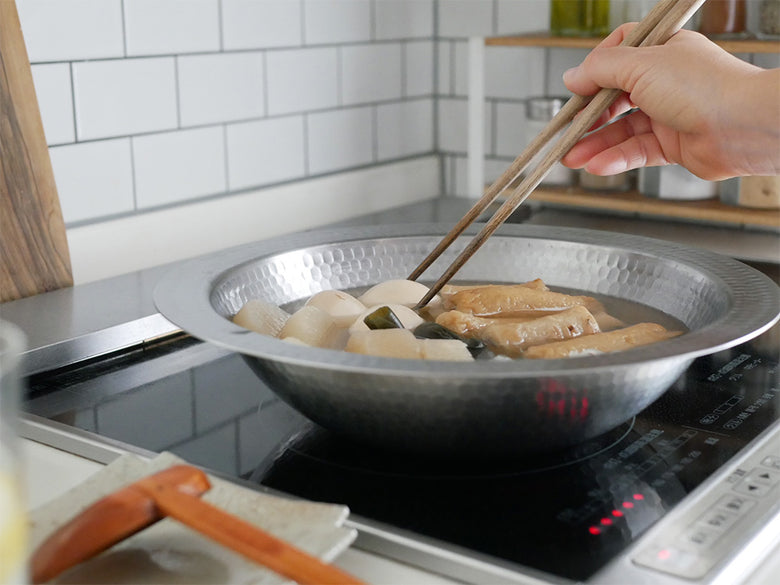 《イフユーケア/ベイキングペーパーセット》【Arnest/アーネスト】とにかく洗いやすいステンレス卓上鍋/のせるだけ蒸し器