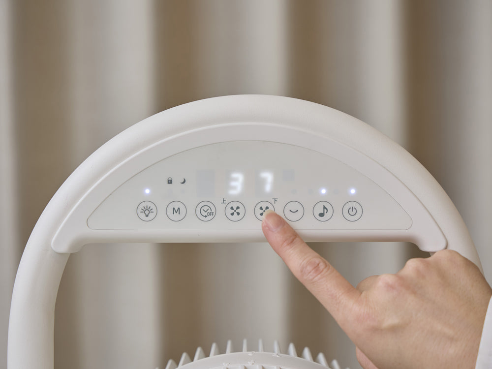 【moku./モク】２つのファンで自由に風を送るダブルマルチファン