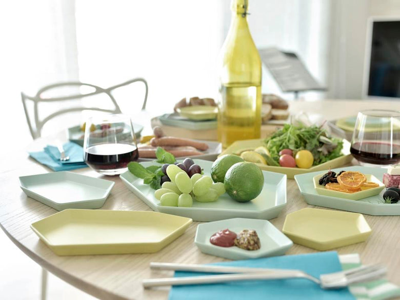 ideacoのシマモリプレート 中サイズ 竹素材