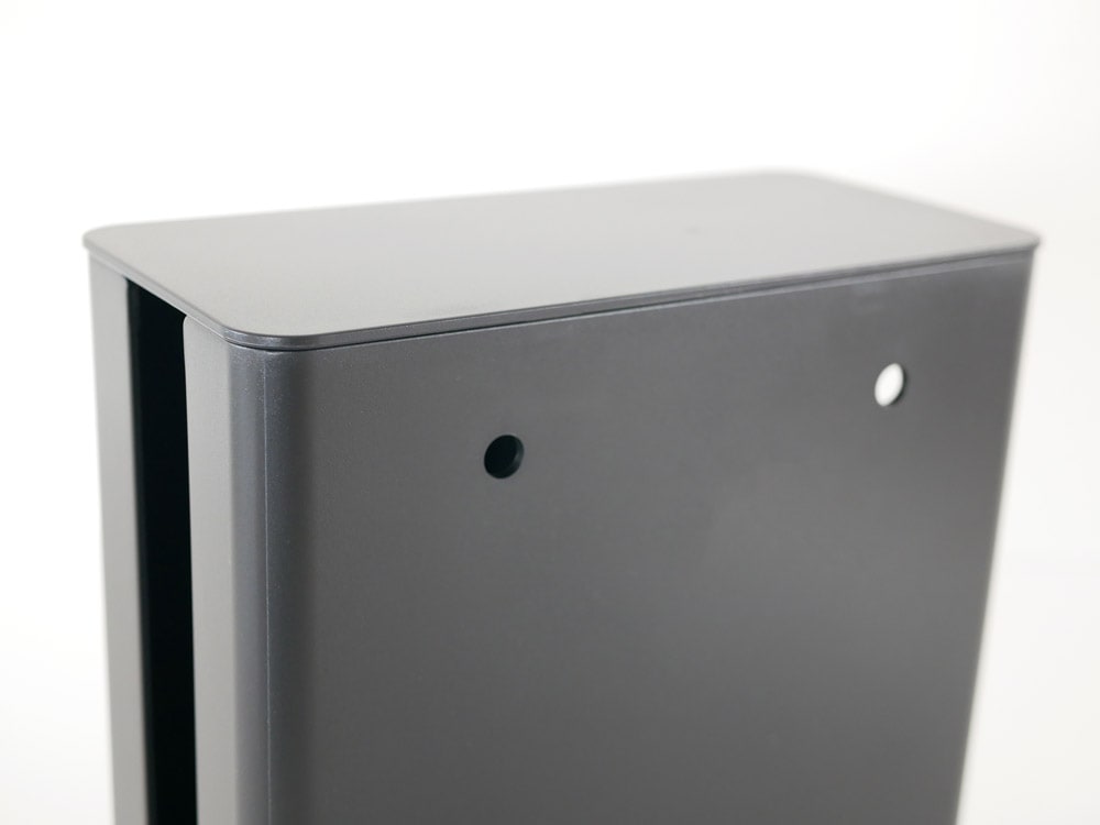 銀色スリム蓋付きルーター収納ケース