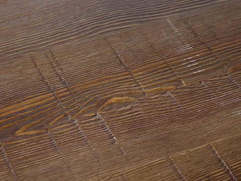 アデペシュWARM LD無垢材とスチール脚のテーブル