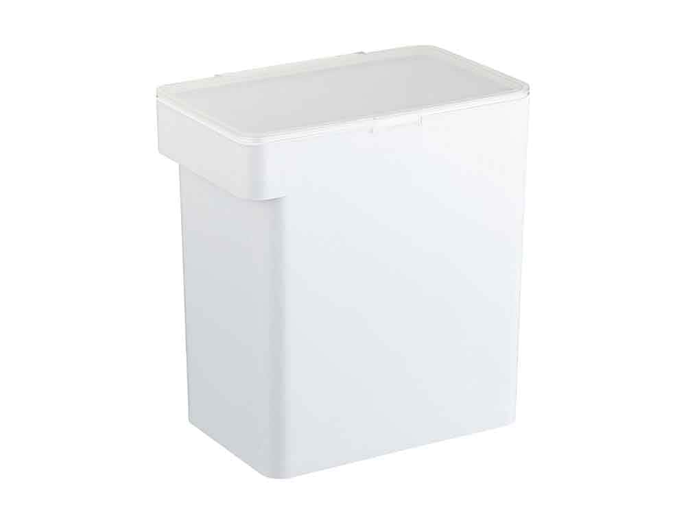 プラスチック製蓋と計量カップ付きの密閉米びつ