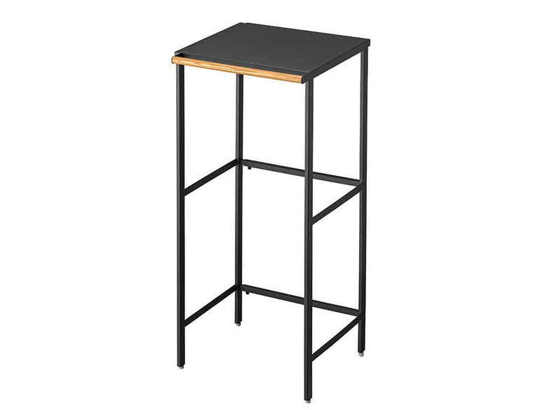 スチールと木材を使用した伸縮式ゴミ箱ラック