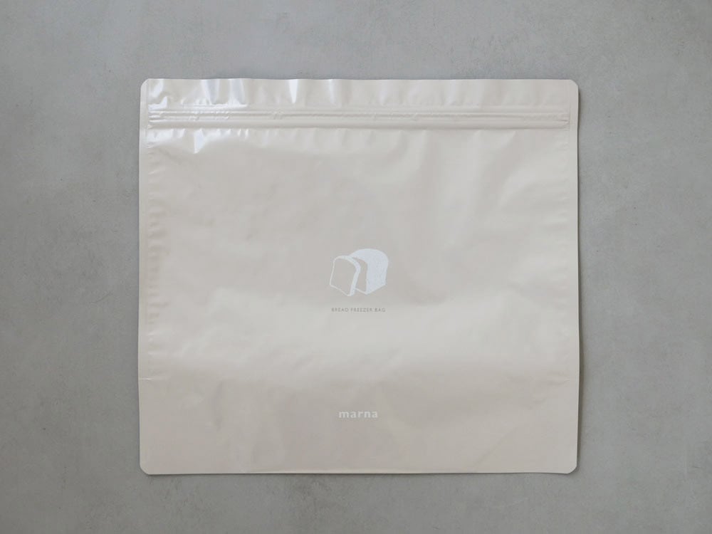 MARNAのパン冷凍保存袋2枚入りパッケージ