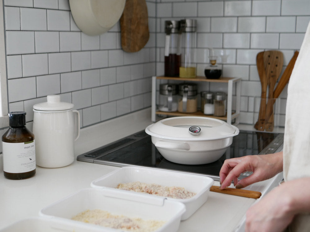 富士ホーロー製天ぷら鍋