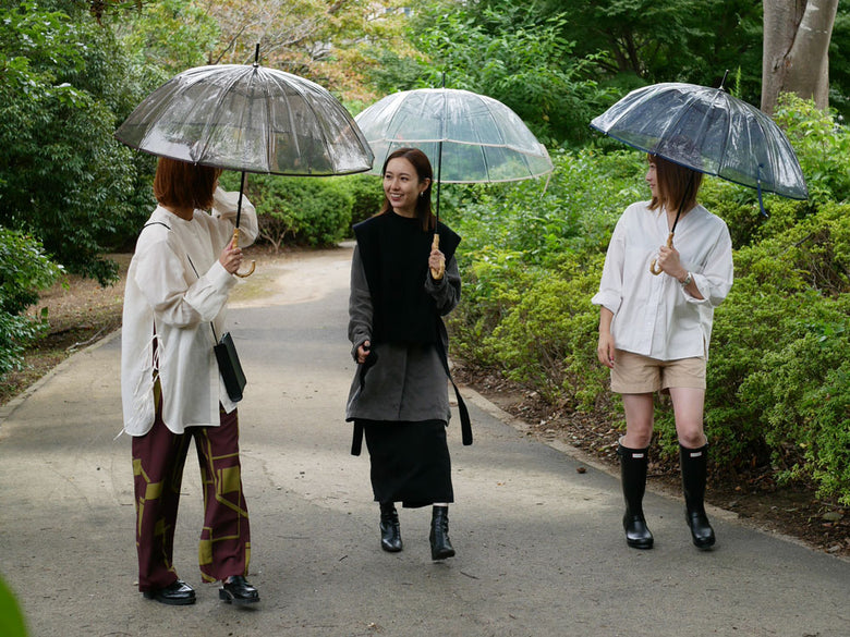 becauseビコーズのホワイトクリア12フレーム傘