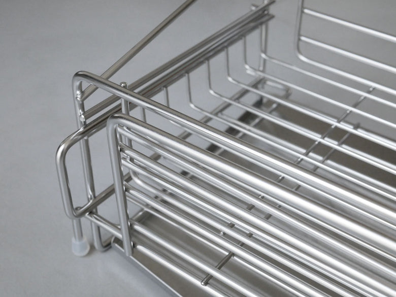 下村企販のステンレス製サポート水切り付き水切りバスケット