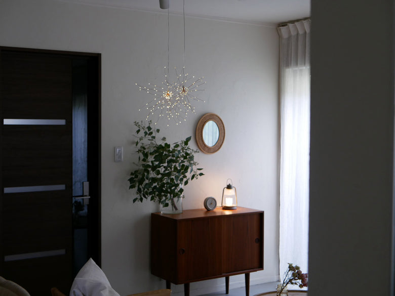 Horn PleaseのカッパーカラーLEDライトワイヤー「ブルーミングL」、34cmの長さでデコレーションに最適な製品