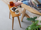 Comore Sunの木製チークスツール