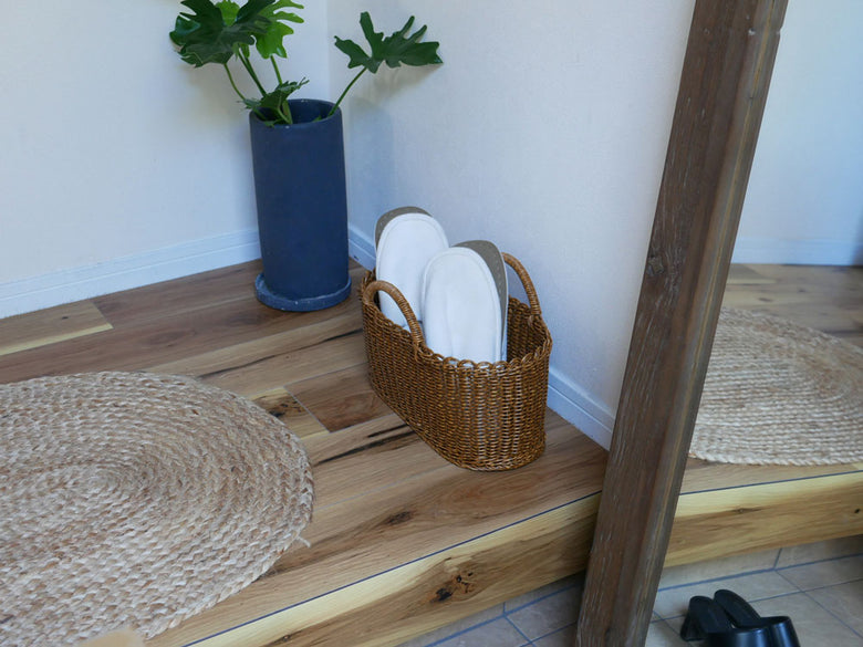 クレエUTILEシリーズのオーバルハンドルバスケット