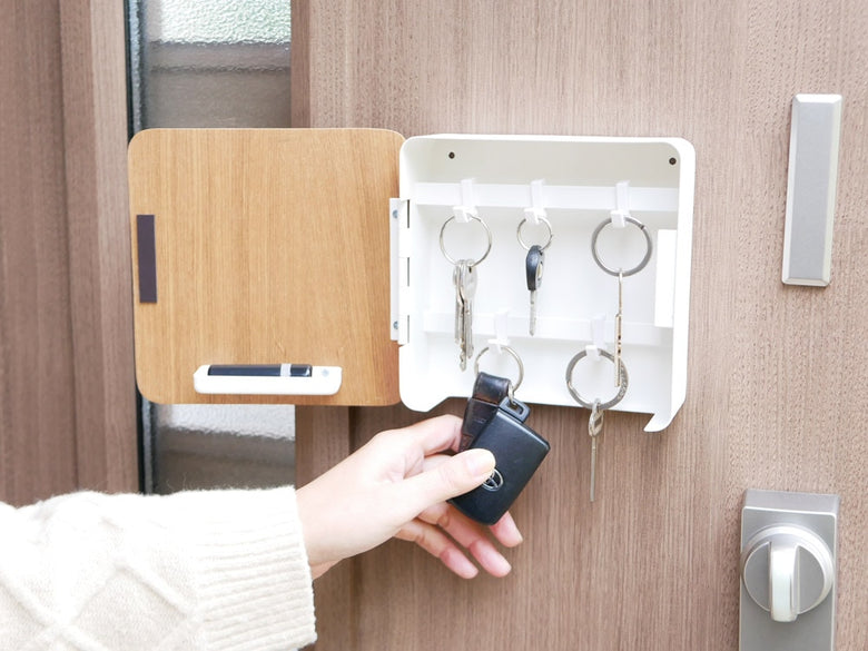 Yamazaki製2段マグネットキーフック、扉取り付け用