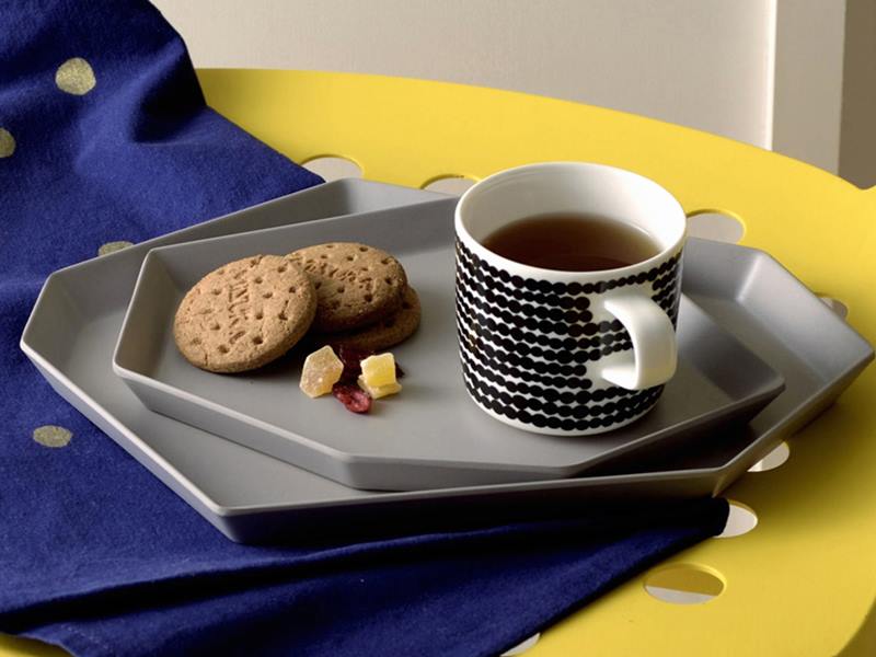 ideacoのシマモリプレート、竹パウダー使用の中皿