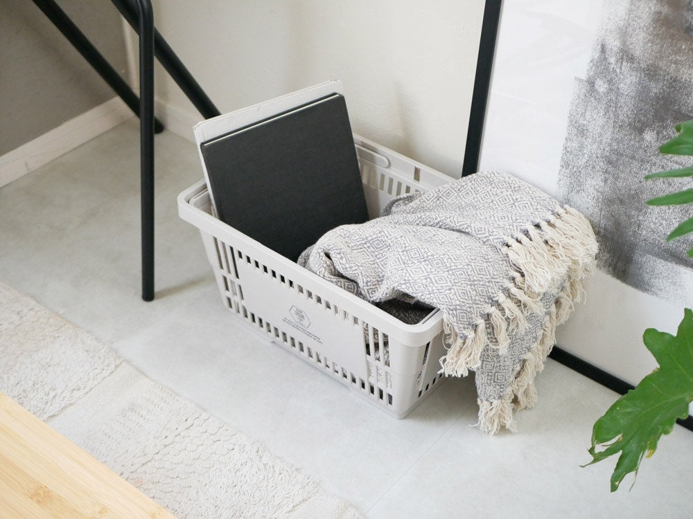 a.depecheアデペシュのナチュラル風ストレージバスケット