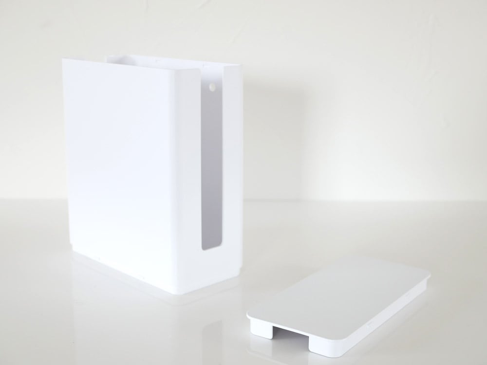 YAMAZAKIのスリム蓋付きルーター収納ケース