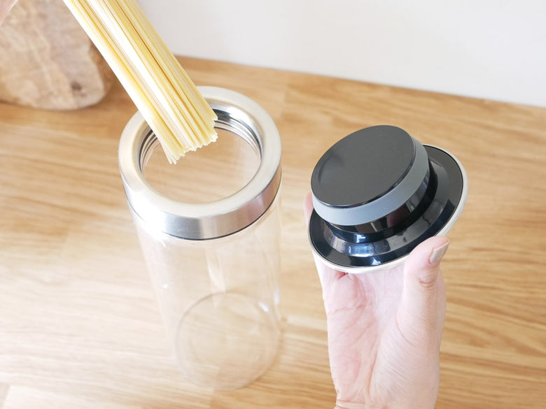 ダルトンのプレスリッド付き耐熱ガラスジャー