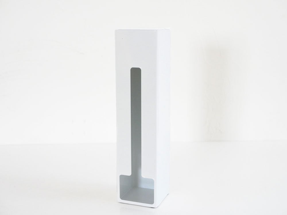 スチールとポリプロピレン製のYAMAZAKIタワーポリ袋ストッカー