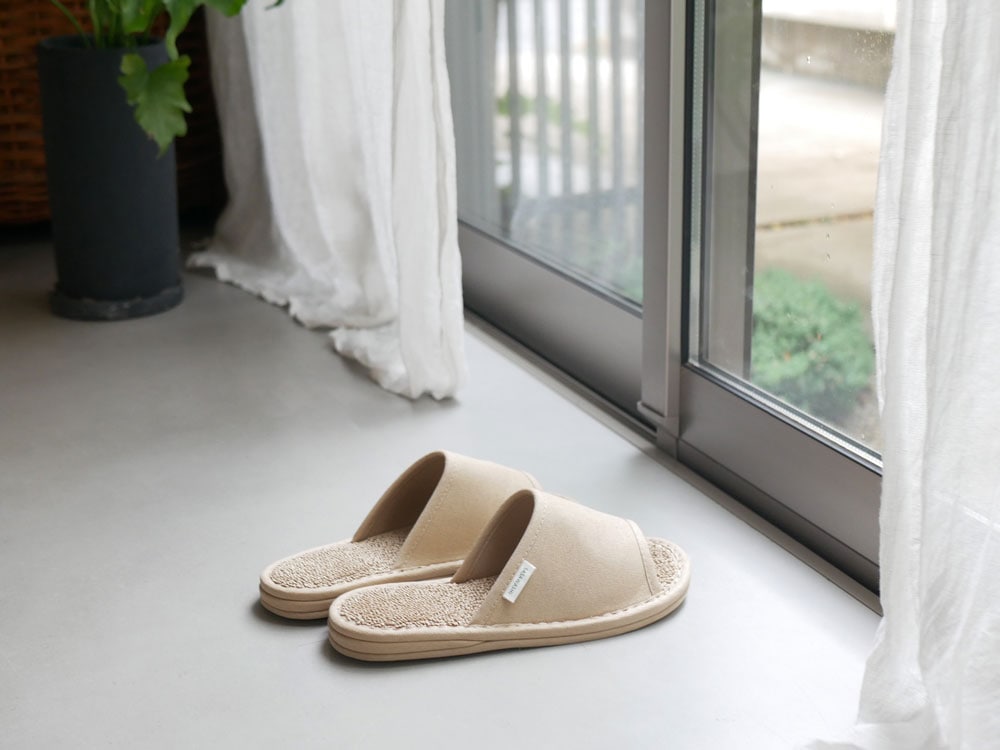 ささ和紙100％スリッパと収納箱