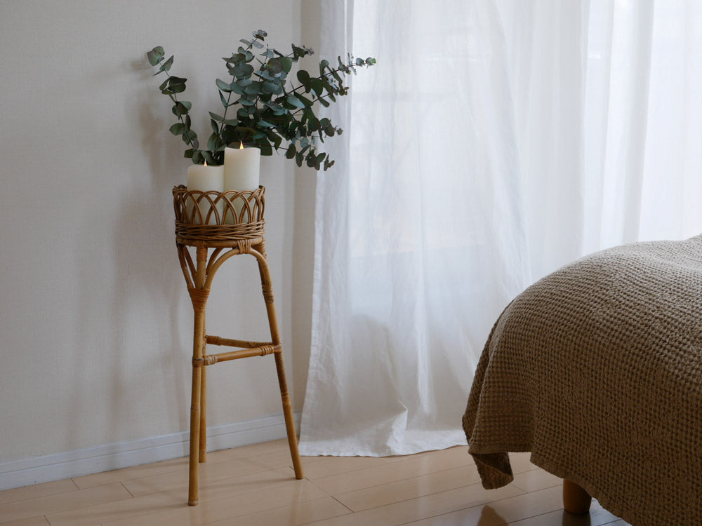 Creerクレエのラタン製フラワースタンド